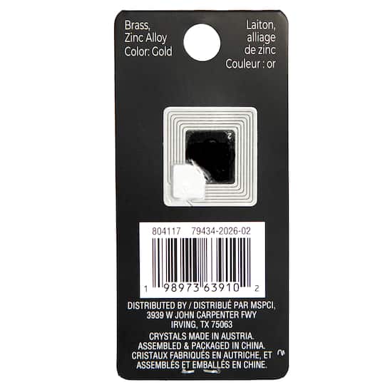 Gold Rainbow Bar Austrian Crystal Charm by Bead Landing™